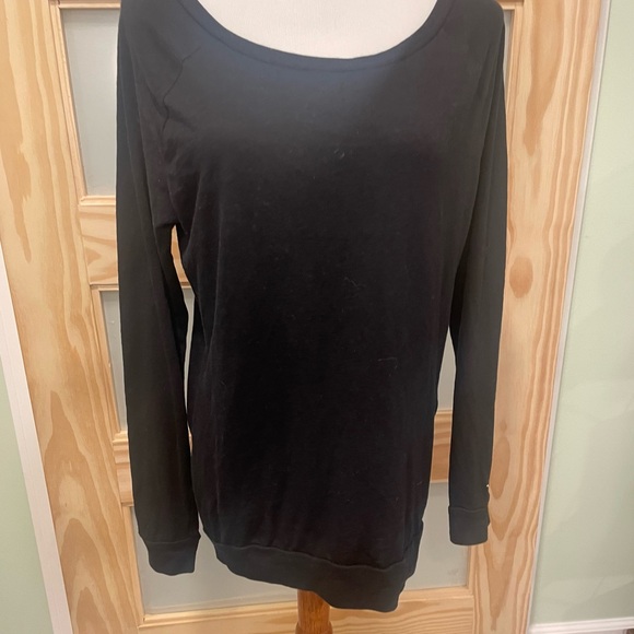 Pink L/S Black T-Shirt Size S - Picture 6 of 8